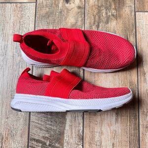 Athletic Works Men's Red Slip-On Athletic Shoes